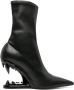 Gcds Morso 110mm leather ankle boots Black - Thumbnail 1