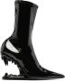 Gcds Morso 120mm vinyl ankle boots Black - Thumbnail 1