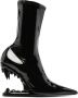 GCDS Morso 120mm vinyl ankle boots Black - Thumbnail 1