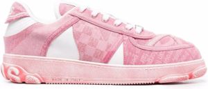 Gcds Nami jacquard low-top sneakers Pink