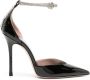 Gedebe 110mm patent-finish leather pumps Black - Thumbnail 1