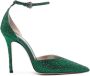 Gedebe 80mm crystal-embellished pumps Green - Thumbnail 1