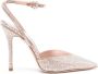 Gedebe Anitta 115mm crystal-embellished pumps Neutrals - Thumbnail 1