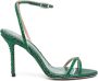Gedebe Charlize 110mm crystal-embellished sandals Green - Thumbnail 1