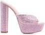 Gedebe crystal-embellished 150mm sandals Pink - Thumbnail 1