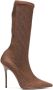 Gedebe Logan 115mm crystal-embellished boots Brown - Thumbnail 1