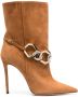Gedebe suede chain-detail 120mm boots Brown - Thumbnail 1
