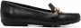 Geox Annytah leather loafers Black - Thumbnail 1