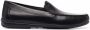 Geox Ascanio leather moccasins Black - Thumbnail 1