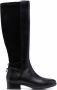 Geox calf-high leather boots Black - Thumbnail 1