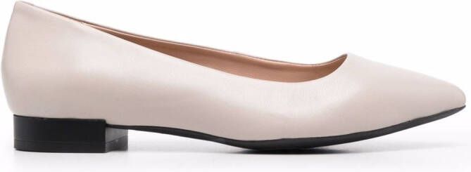 Geox Charyssa pointed ballerina shoes Neutrals