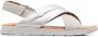 Geox Dandra leather sandals Grey - Thumbnail 1