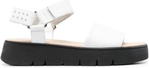 Geox Dandra open-toe leather sandals White