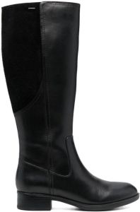 Geox Felicity leather-suede boots Black