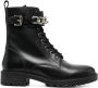 Geox Hoara leather ankle boots Black - Thumbnail 1