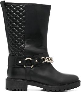 Geox Hoara quilted-panel boots Black