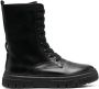 Geox Isotte lace-up fastening boots Black - Thumbnail 1