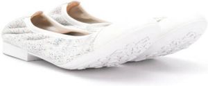 Geox Kids bow ballerina shoes White