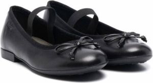 Geox Kids bow-detail ballerina shoes Black