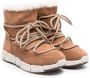 Geox Kids Flexyper AB suede snow boots Brown - Thumbnail 1