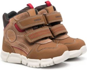 Geox Kids Flexyper Abx touch-strap boots Brown