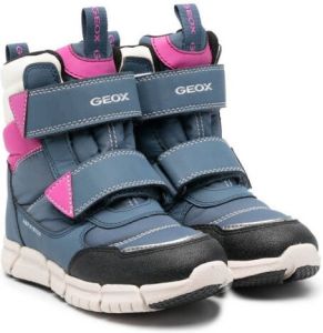 Geox Kids Flexyper touch-strap boots Blue