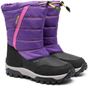 Geox Kids Himalaya quilted boots Purple