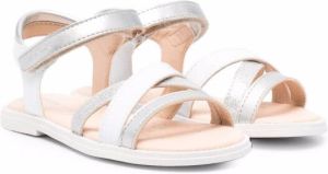 Geox Kids Karly strappy leather sandals White