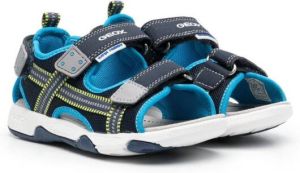Geox Kids logo touch-strap sandals Blue