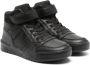 Geox Kids Perth panelled high-top sneakers Black - Thumbnail 1
