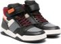 Geox Kids Perth panelled high-top sneakers Black - Thumbnail 1