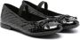 Geox Kids Plie high-shine ballerina shoes Black - Thumbnail 1