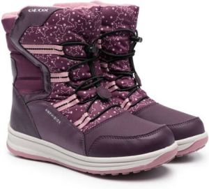 Geox Kids Roby lace-up boots Purple
