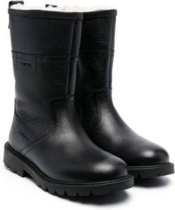 Geox Kids Shaylax leather boots Black