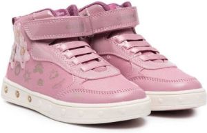Geox Kids Skylin lace-up sneakers Pink