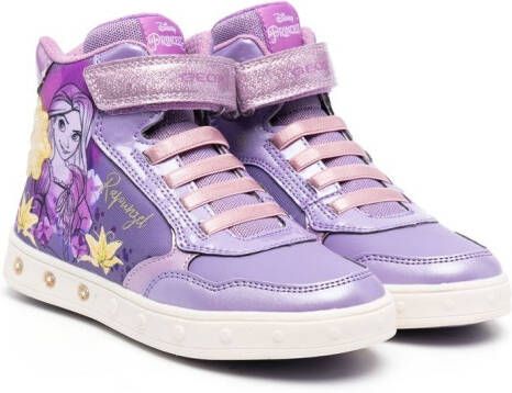 Geox Kids Skylin Rapunzel high-top sneakers Purple