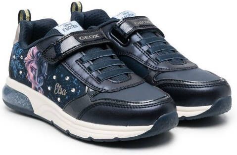 Geox Kids Spaceclub Elsa-print sneakers Blue