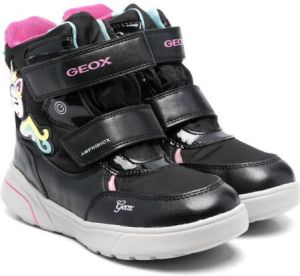 Geox Kids Sveggen ABX touch-strap boots Black