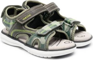 Geox Kids touch-strap sandals Green