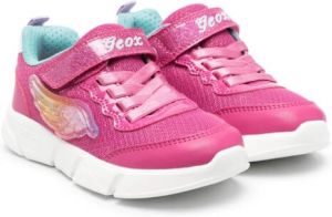 Geox Kids touch-strap sneakers Pink