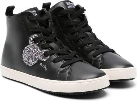 Geox Kids x Disney Kalispera Mickey high-top sneakers Black