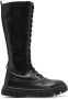 Geox lace-up knee-high boots Black - Thumbnail 1