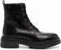 Geox low heel lace-up boots Black - Thumbnail 1