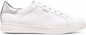 Geox metallic-finish low top sneakers White