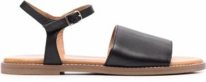 Geox naileen leather sandals Black