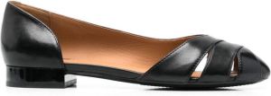 Geox Pheby cut-out ballerina shoes Black