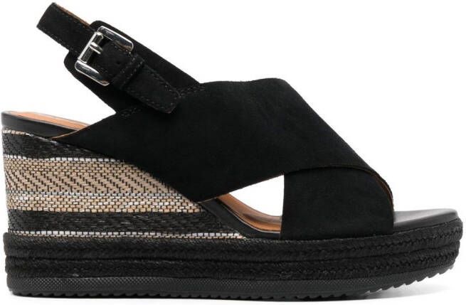 Geox Ponza wedged sandals Black