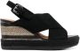 Geox Ponza wedged sandals Black - Thumbnail 1