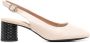 Geox slingback block heel pumps Neutrals - Thumbnail 1