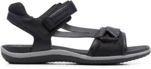 Geox Vega touch-strap detail sandals Black